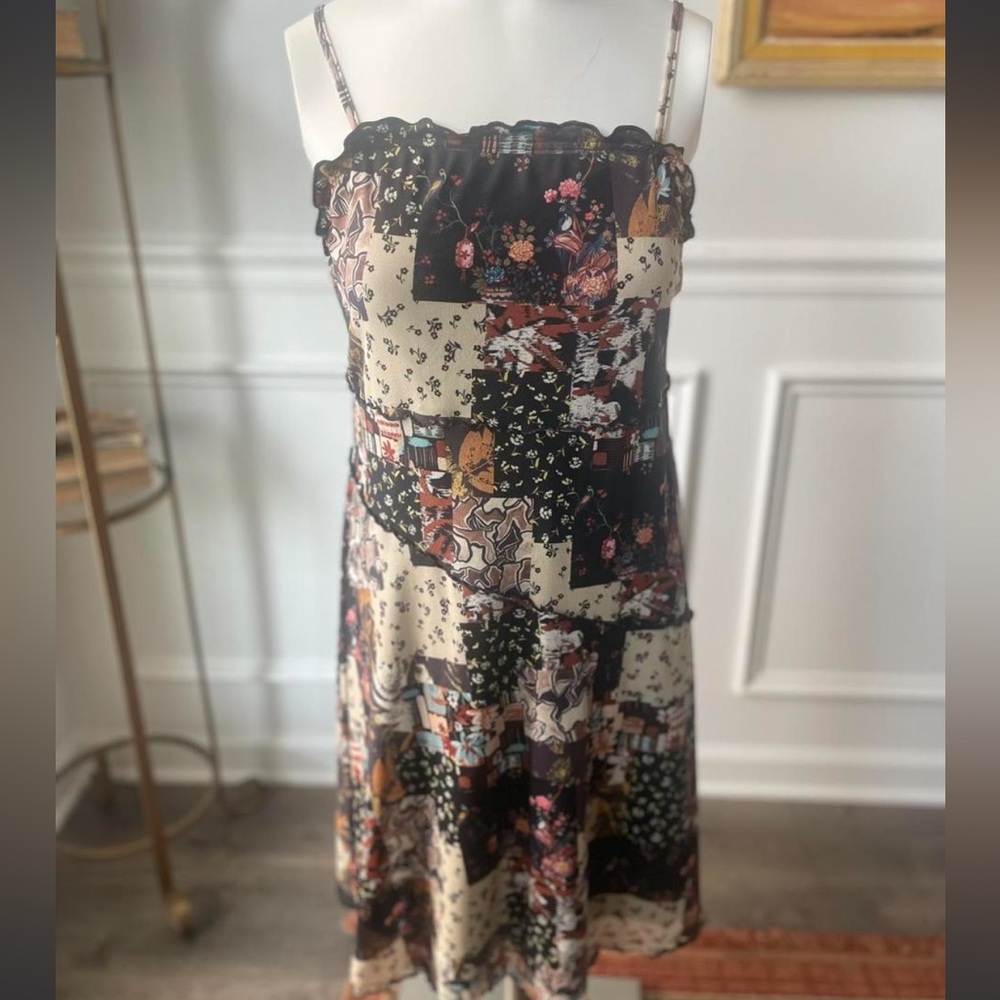 Patchwork Print Dress